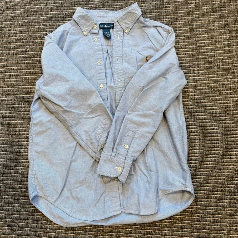 Ralph Lauren Classic Blue Button Down Shirt